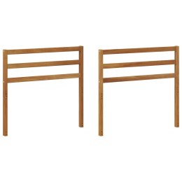VidaXL Podłokietnik 2 pcs naturalny 79 x 4 x 73 cm Lite Drewno Akacji