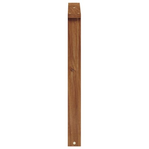 VidaXL Podłokietniki 2 pcs Brązowy 60 x 6 x 61 cm