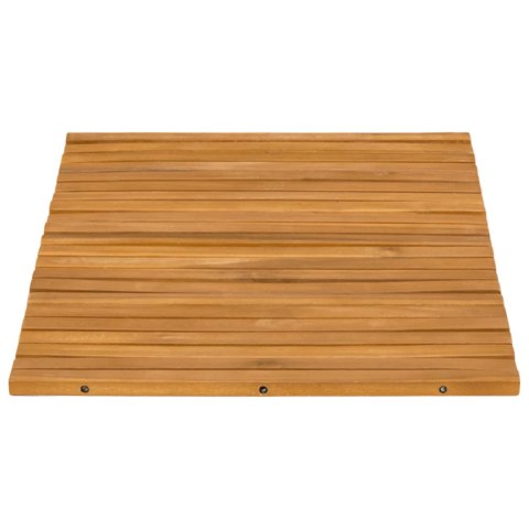 MATA DO KĄPIELI BRĄZOWY 60X40CM LITE DREWNO AKACJI
