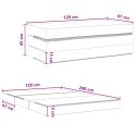 VidaXL Składana Sofa Łóżko 120 x 67 x 45 cm Czarny