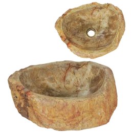 UMYWALKA 45X35X15CM SKAMIENIAŁE DREWNO KREMOWA