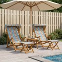 FOTEL OGRODOWY 4 PCS 3 POZYCJA LITE DREWNO EUKALIPTUSOWE