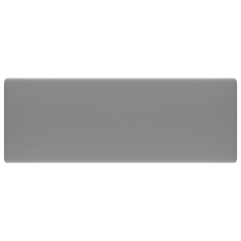 KWADRATOWA UMYWALKA Z PRZELEWEM MATOWA JASNOSZARA 41X41CM