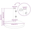 PODSTAWA PARASOLA NA SŁUP 40-50MM 26.45 KG SZARY