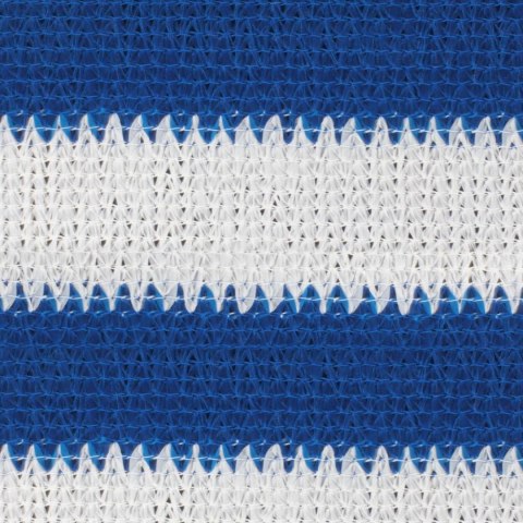 ROLETA ZEWNĘTRZNA 90% BLOKADA UV NIEBIESKO-BIAŁA W PASKI HDPE
