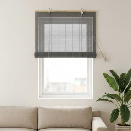 ROLETA SZARY 40X160CM BAMBUS