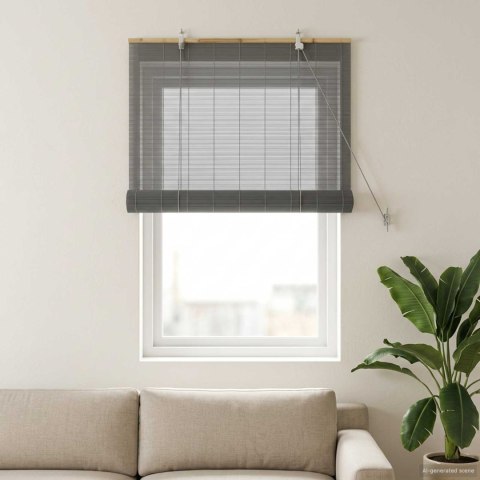 ROLETA SZARY 40X160CM BAMBUS
