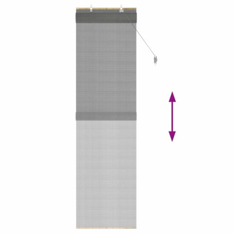 ROLETA SZARY 40X220CM BAMBUS