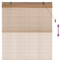 ROLETA BRĄZOWY 130X160CM BAMBUS