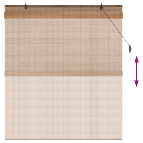ROLETA BRĄZOWY 130X160CM BAMBUS