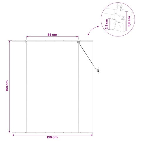ROLETA BRĄZOWY 130X160CM BAMBUS