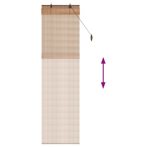 ROLETA BRĄZOWY 40X220CM BAMBUS