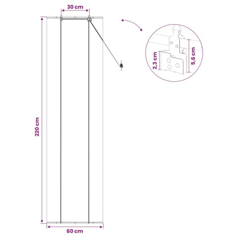ROLETA BRĄZOWY 60X220CM BAMBUS