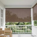 ROLETA ZEWNĘTRZNA 90% BLOKADA UV CIEMNOSZARY 120X140CM HDPE