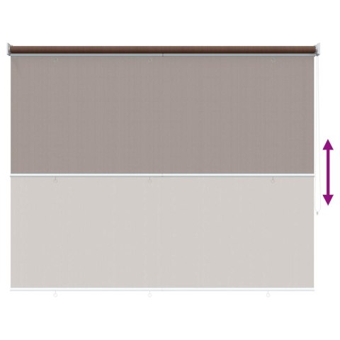 ROLETA ZEWNĘTRZNA 90% BLOKADA UV CIEMNOSZARY 120X140CM HDPE
