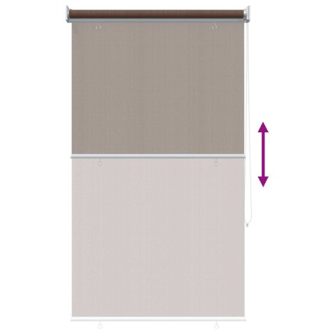 ROLETA ZEWNĘTRZNA 90% BLOKADA UV CIEMNOSZARY 60X140CM HDPE
