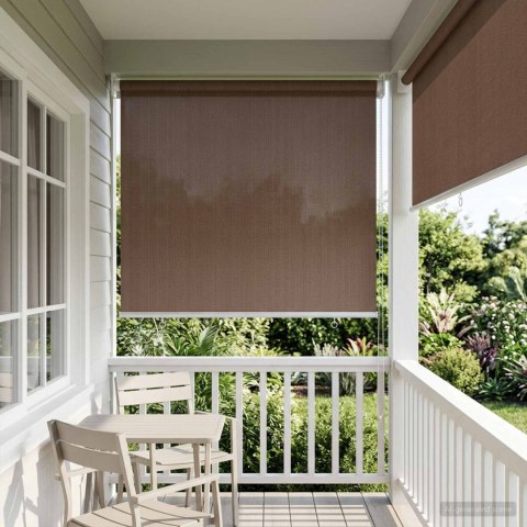 ROLETA ZEWNĘTRZNA 90% BLOKADA UV CIEMNOSZARY 80X140CM HDPE
