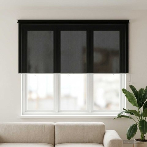 ROLETA ZEWNĘTRZNA 90% BLOKADA UV CZARNY 200X140CM HDPE