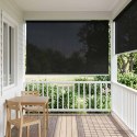 ROLETA ZEWNĘTRZNA 90% BLOKADA UV CZARNY 200X140CM HDPE