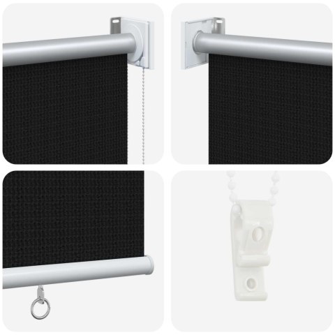 ROLETA ZEWNĘTRZNA 90% BLOKADA UV CZARNY 200X140CM HDPE