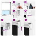 ROLETA ZEWNĘTRZNA 90% BLOKADA UV CZARNY 80X140CM HDPE
