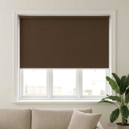 ROLETA ZEWNĘTRZNA 90% BLOKADA UV BRĄZOWY 140X140CM HDPE