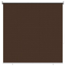 ROLETA ZEWNĘTRZNA 90% BLOKADA UV BRĄZOWY 140X140CM HDPE