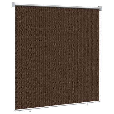 ROLETA ZEWNĘTRZNA 90% BLOKADA UV BRĄZOWY 140X140CM HDPE
