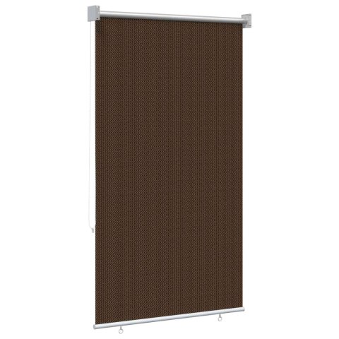 ROLETA ZEWNĘTRZNA 90% BLOKADA UV BRĄZOWY 80X140CM HDPE