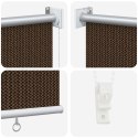 ROLETA ZEWNĘTRZNA 90% BLOKADA UV BRĄZOWY 80X140CM HDPE