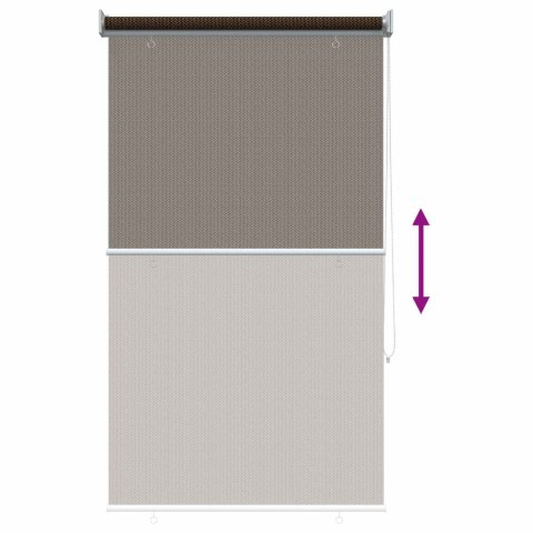 ROLETA ZEWNĘTRZNA 90% BLOKADA UV BRĄZOWY 80X140CM HDPE