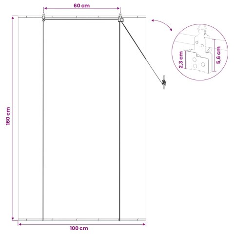 ROLETA SZARY 100X160CM BAMBUS