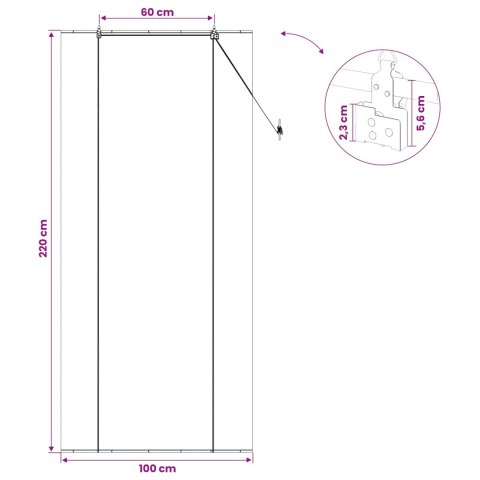 ROLETA SZARY 100X220CM BAMBUS