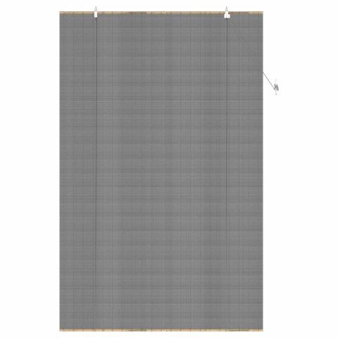 ROLETA SZARY 130X220CM BAMBUS