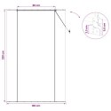 ROLETA SZARY 130X220CM BAMBUS
