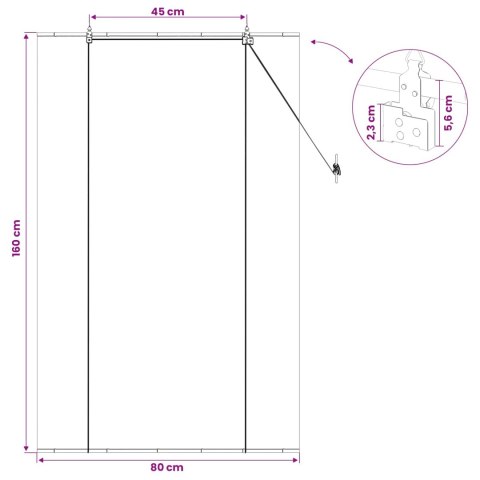 ROLETA SZARY 80X160CM BAMBUS