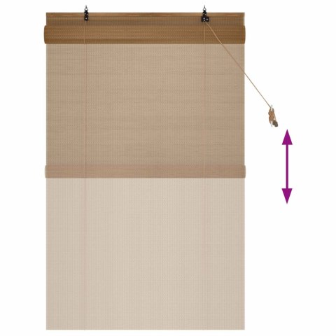 ROLETA BRĄZOWY 100X160CM BAMBUS