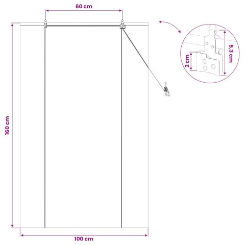 ROLETA BRĄZOWY 100X160CM BAMBUS