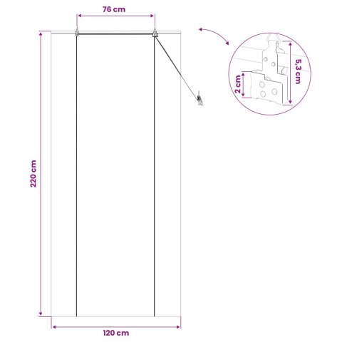 ROLETA BRĄZOWY 120X220CM BAMBUS