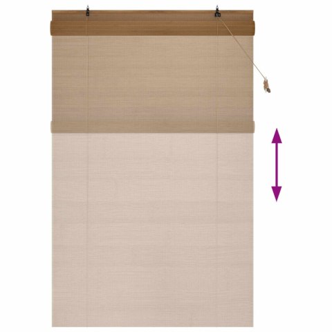 ROLETA BRĄZOWY 130X220CM BAMBUS