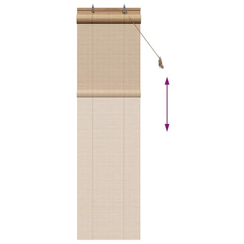 ROLETA BRĄZOWY 40X220CM BAMBUS