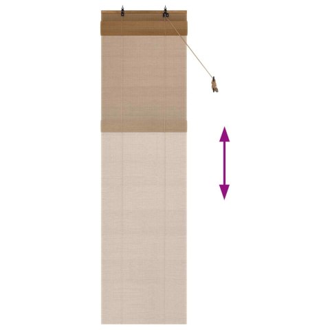ROLETA BRĄZOWY 40X220CM BAMBUS