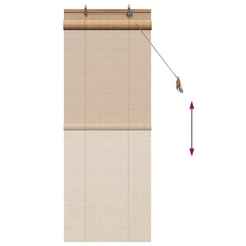 ROLETA BRĄZOWY 50X160CM BAMBUS