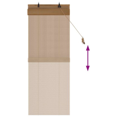 ROLETA BRĄZOWY 50X160CM BAMBUS