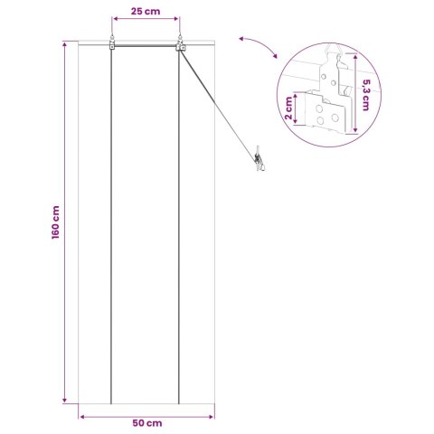 ROLETA BRĄZOWY 50X160CM BAMBUS