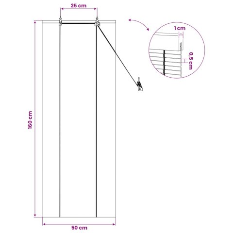 ROLETA NATURALNY 50X160CM BAMBUS