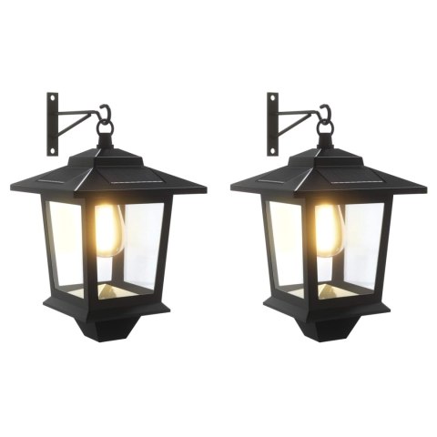 LAMPA MONTAŻOWA NA ŚCIANIE 2 SZT. CZARNY 19X14X25CM