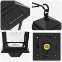 LAMPA MONTAŻOWA NA ŚCIANIE 2 SZT. CZARNY 19X14X25CM