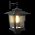 LAMPA MONTAŻOWA NA ŚCIANIE 2 SZT. CZARNY 19X14X25CM