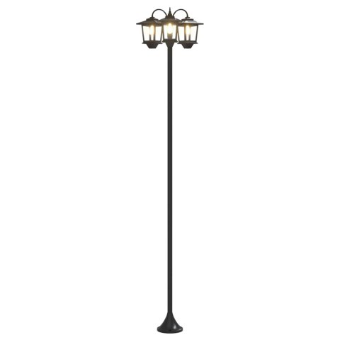 LAMPION Z 3 GŁOWICAMI CZARNY 16X16X187CM ALUMINIUM I ABS